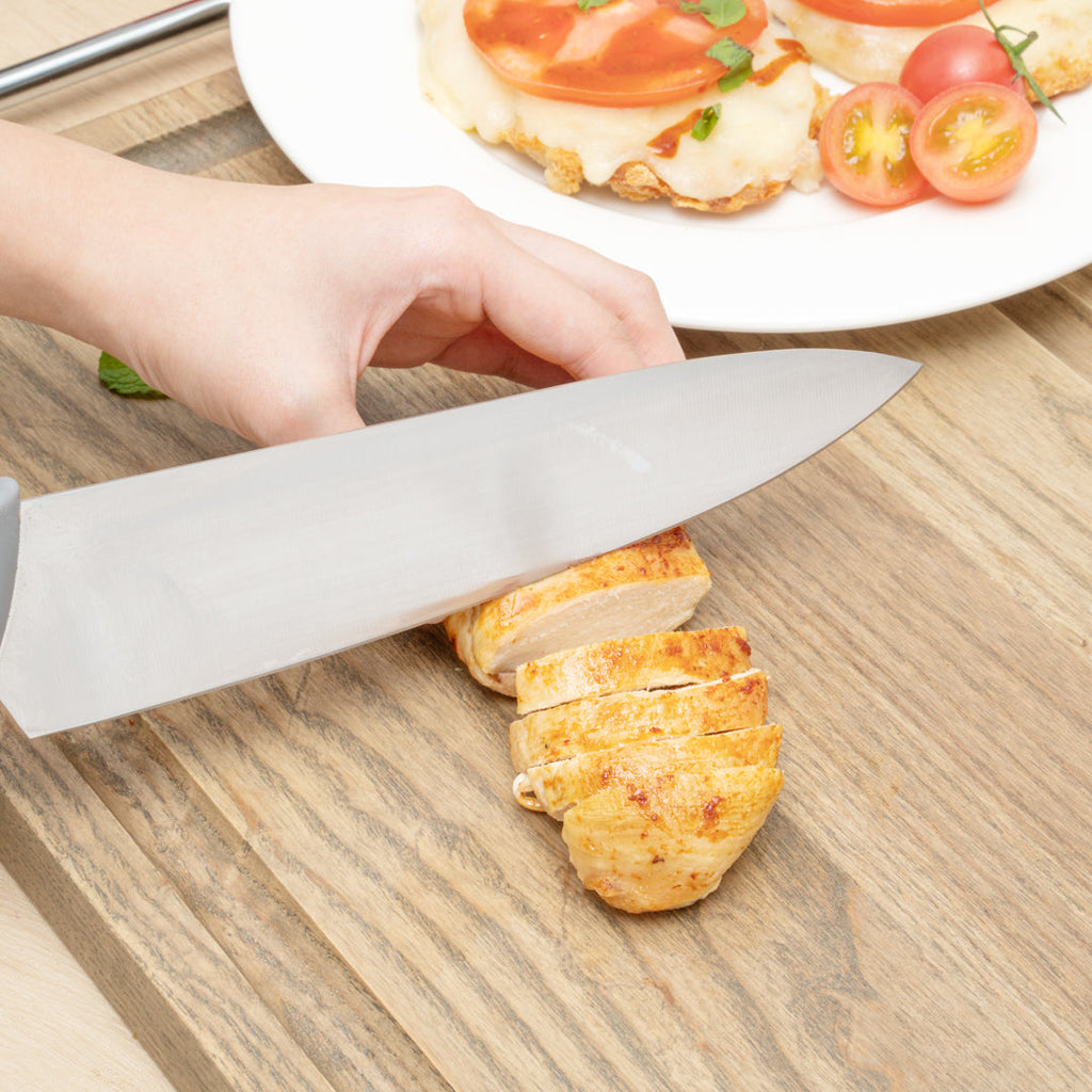 Comfy Grip Gray Stainless Steel 9-Piece Knife Set - with Holder - 1 count box